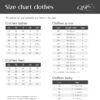 qhp clothing size chart